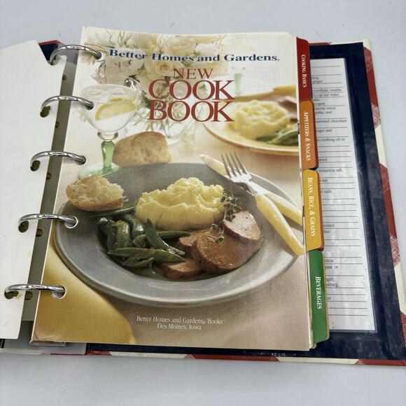 Better Homes & Gardens New Cook Book 5 Ring Binder 1996 Vintage - Picture 8 of 14